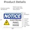 Signmission Electrical Panel Inside Sign With Symbol, 10 in W x Rectangle, Vinyl Decal OS-2PACK-NS-D-710-L-11668 - alternate 3